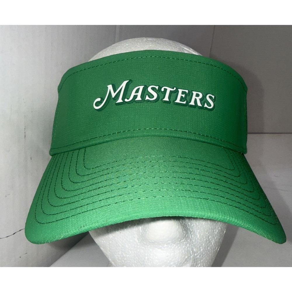 Masters‎ Strap Back Mens One Size Green Golf Augusta National Hat Visor New NWT